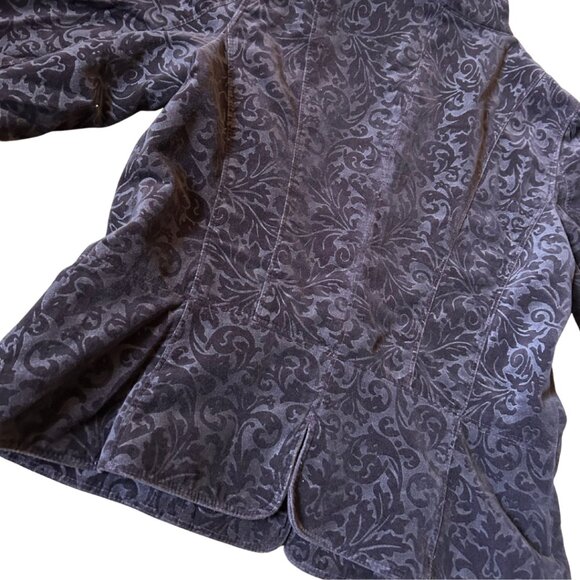 Ann Taylor Loft Velvet Blazer Plum Color Size 12 - Picture 8 of 11